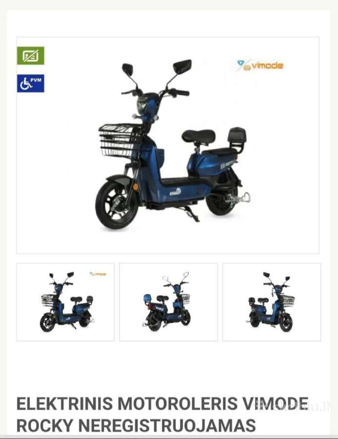 Elektrinis motoroleris ar dviratis