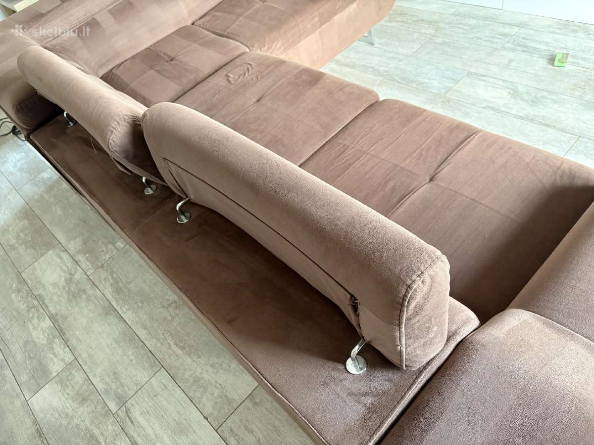 Didelė sofa lova su patalynės dėže - nuotraukos Nr. 6