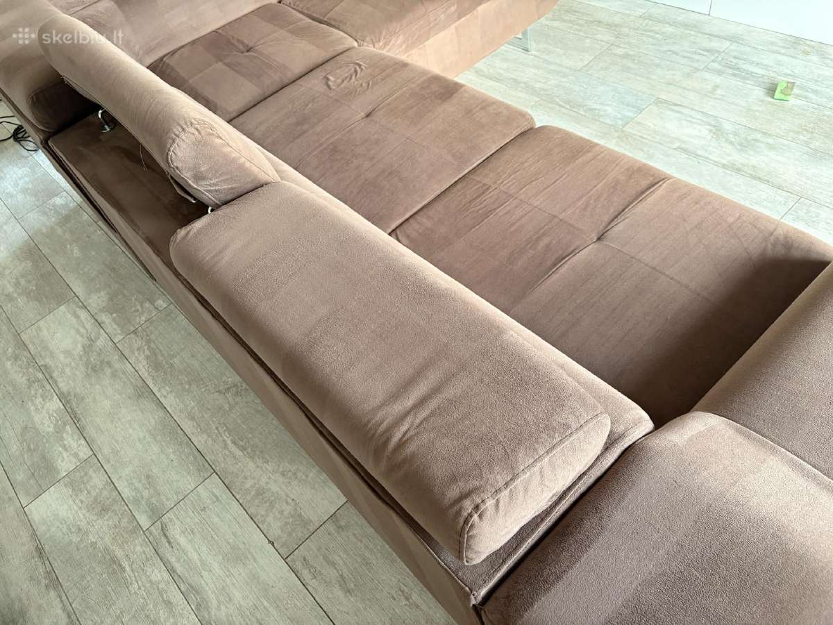 Didelė sofa lova su patalynės dėže - nuotraukos Nr. 7