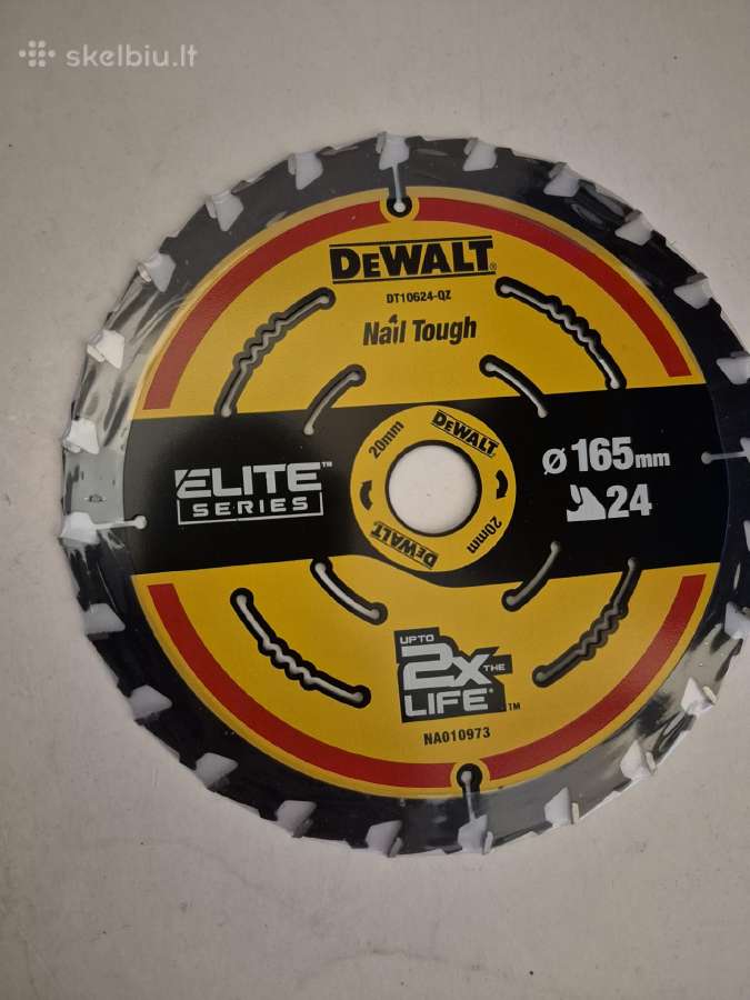 Dewalt 165x20 medienos pjovimo diskas