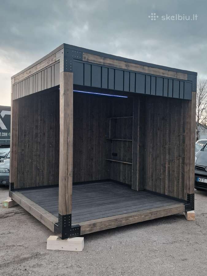 Modulinė Pavėsinė 3x3m Aukštis 2,8m
