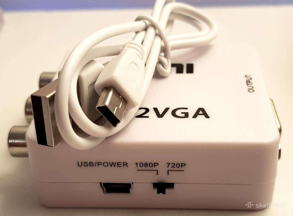 AV Rca Cvbs To Vga Video konverteris