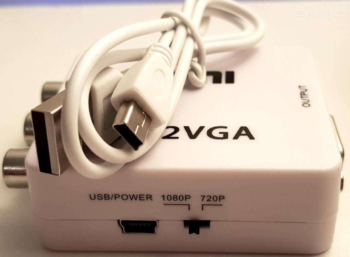 AV Rca Cvbs To Vga Video konverteris - nuotraukos Nr. 8