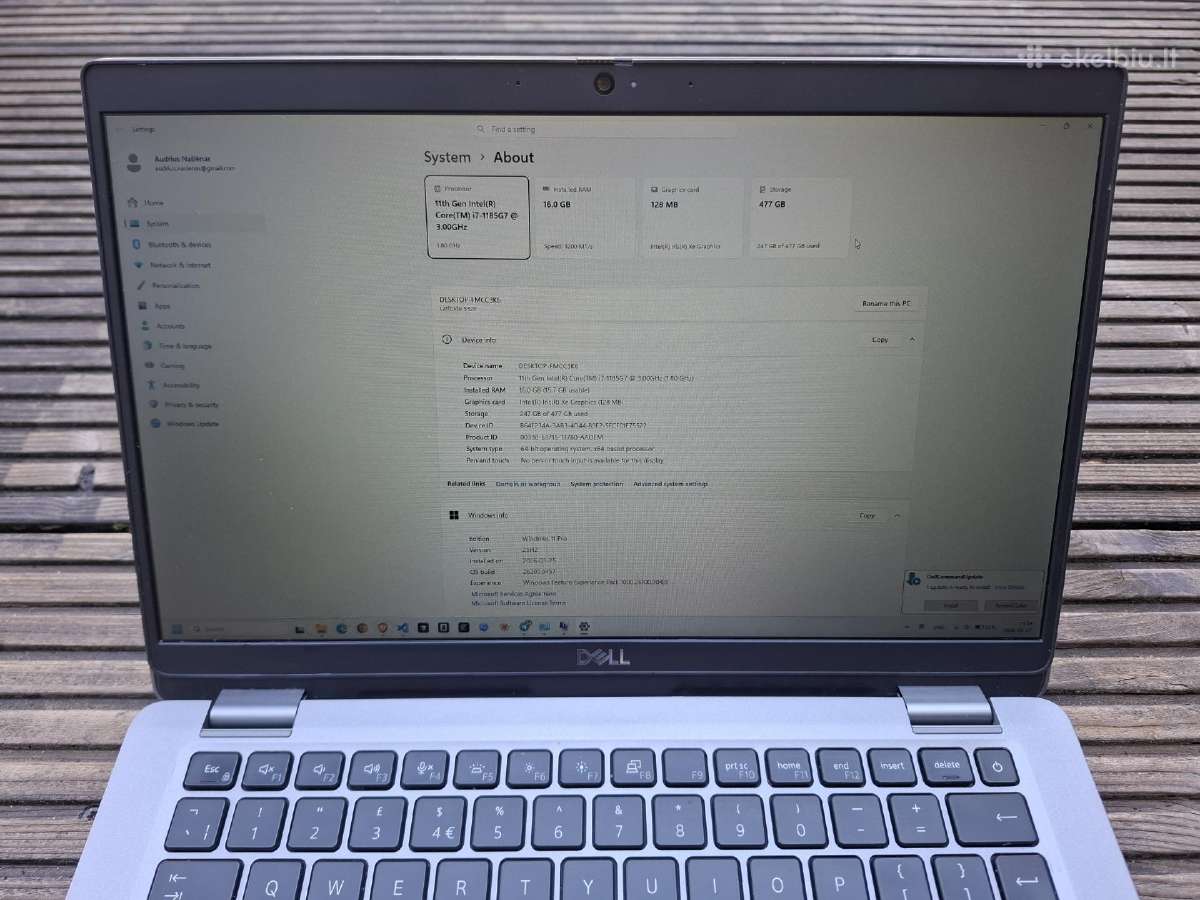 Dell 5320 i7-1185g7 16gb Ddr4 512gb