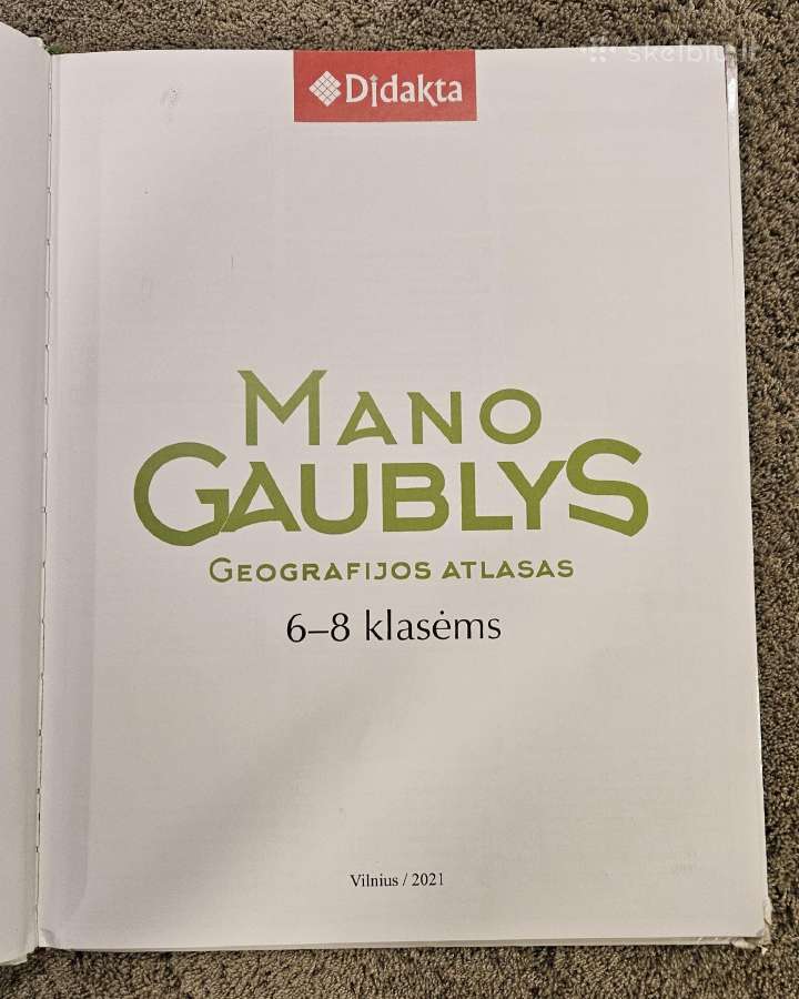 Mano gaublys, geografijos atlasas, 6-8kl. - nuotraukos Nr. 2