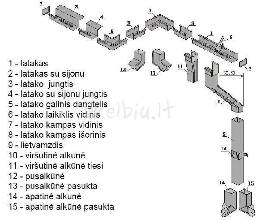 Stogo tvorelė, sniego užtvara, skardos gaminiai - nuotraukos Nr. 10
