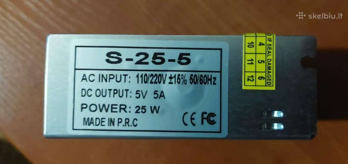 Impulsinis maitinimo šaltinis 5v 10 A 50w - nuotraukos Nr. 5