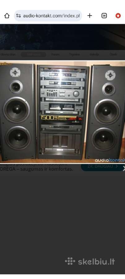 Nupirkčiau Sharp 8800 Stereo System