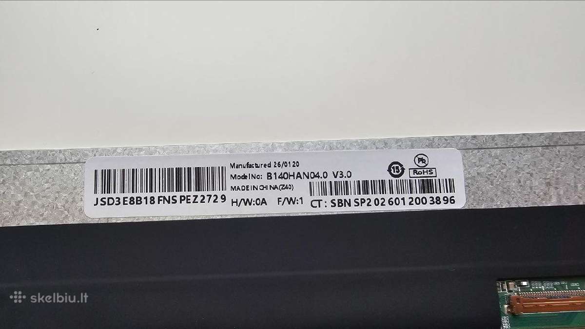 LED Ips matrica 14.0" (b140han04.0 V3.0) 30 pin