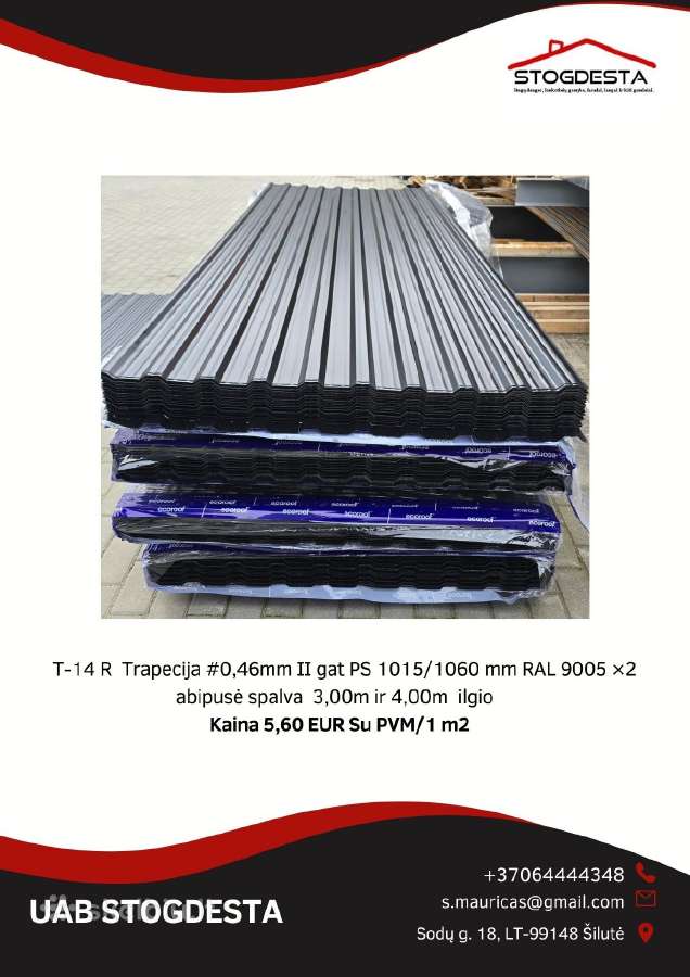 Trapecinė Skarda 1m2 nuo - 3,30 Euro Su PVM - nuotraukos Nr. 10