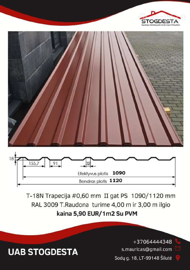 Trapecinė Skarda 1m2 nuo - 3,30 Euro Su PVM - nuotraukos Nr. 11