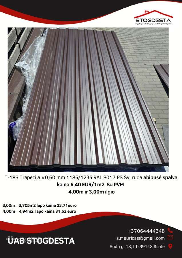 Trapecinė Skarda 1m2 nuo - 3,30 Euro Su PVM - nuotraukos Nr. 12