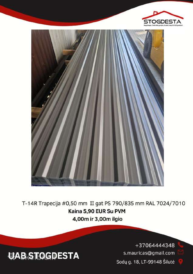 Trapecinė Skarda 1m2 nuo - 3,30 Euro Su PVM - nuotraukos Nr. 13