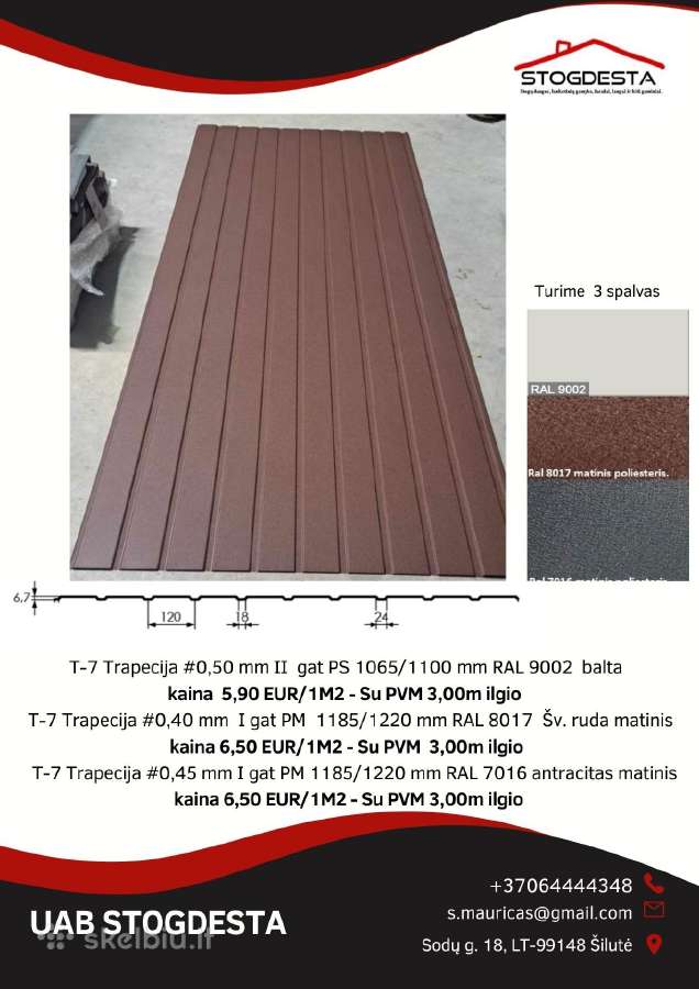 Trapecinė Skarda 1m2 nuo - 3,30 Euro Su PVM - nuotraukos Nr. 15