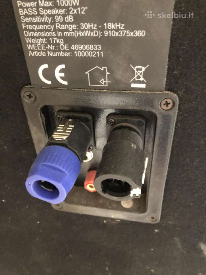 Koncertine Kolonelle 1000 watt - nuotraukos Nr. 5