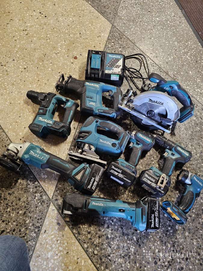 Parduodu Makita 18v 9 irankių komplektas