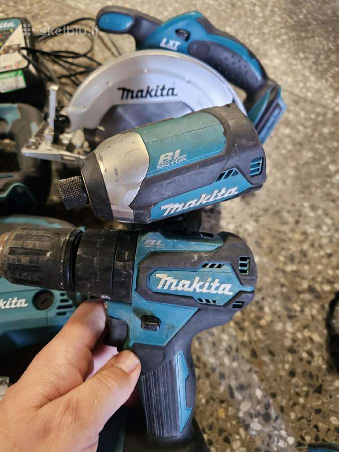 Parduodu Makita 18v 9 irankių komplektas - nuotraukos Nr. 3