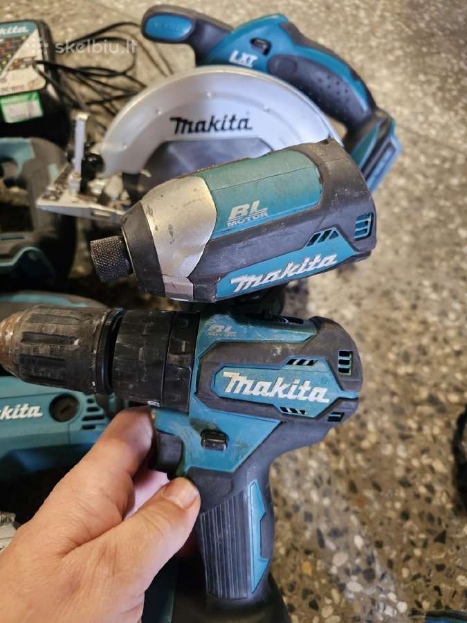 Parduodu Makita 18v 9 irankių komplektas - nuotraukos Nr. 4