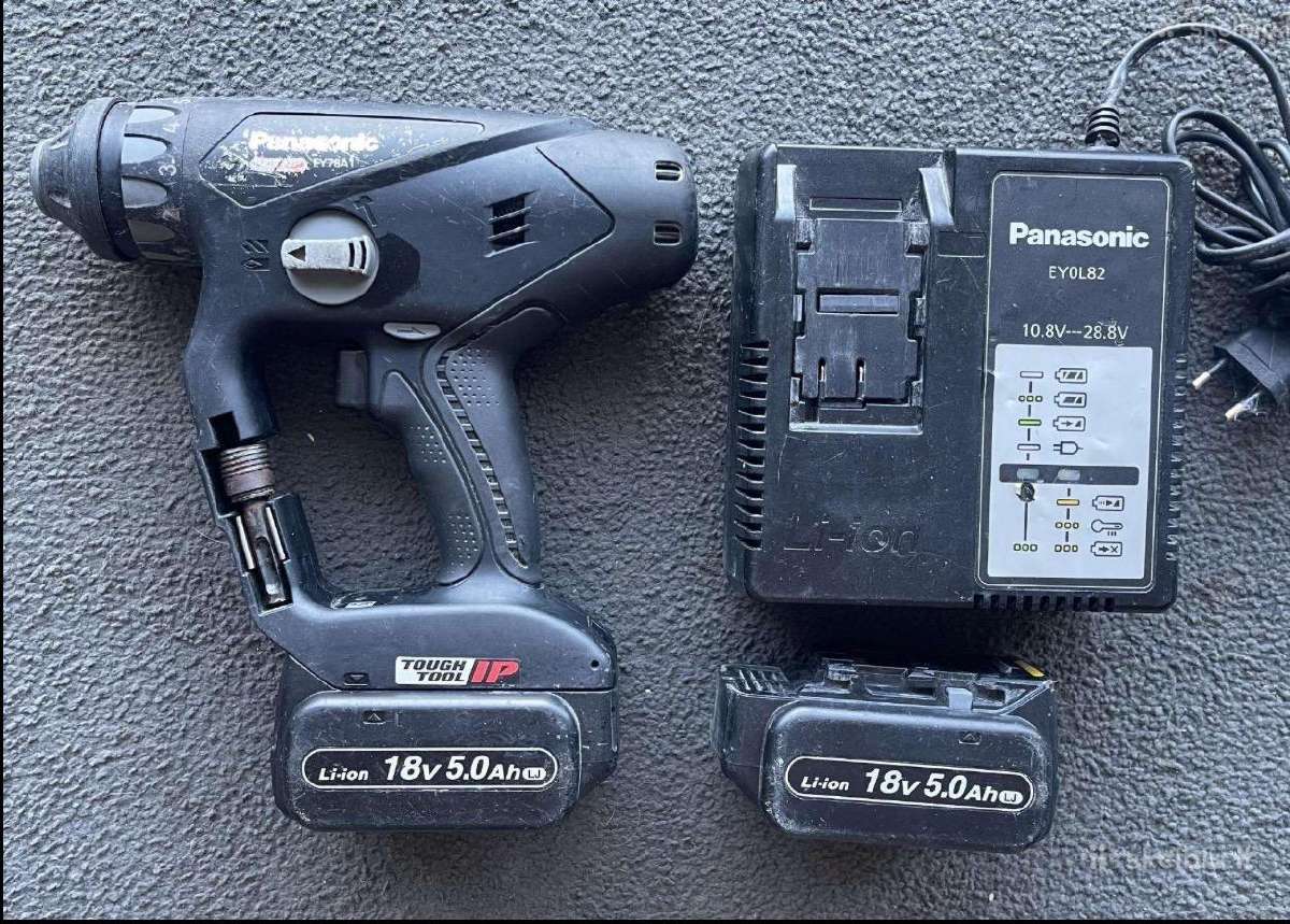 Metabo , Panasonic 18v perforatoriai - nuotraukos Nr. 2