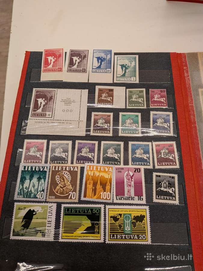 1990-1993 metų Lietuviški pašto ženklai (švarus)