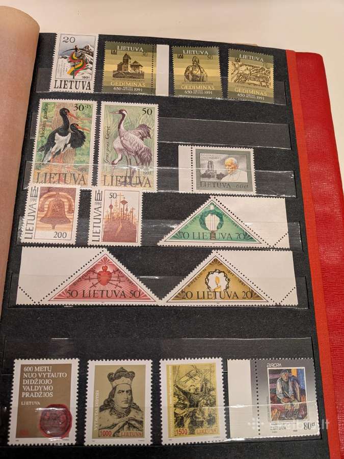 1990-1993 metų Lietuviški pašto ženklai (švarus) - nuotraukos Nr. 2
