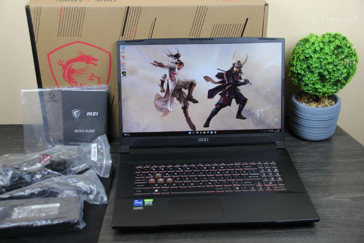 Msi 17,3 144hz i7-12gen Rtx 3070ti 8gb 32gb 1tb