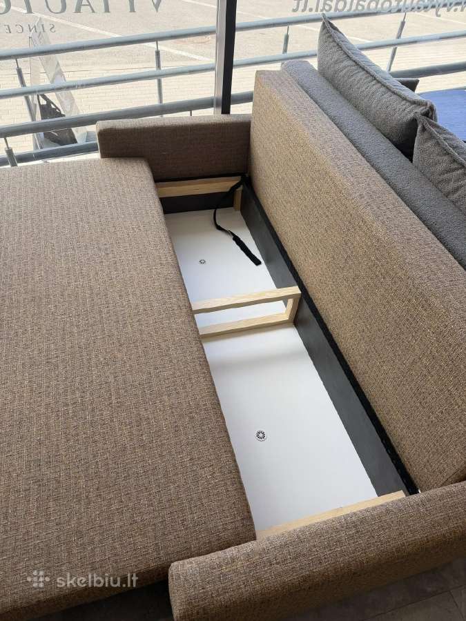 Lietuviška sofa-lova nauja su patalynės dėže - nuotraukos Nr. 6