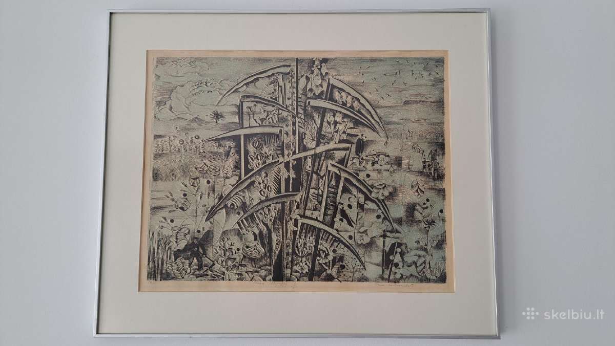 Irena Kačenauskaitė „vasara“ (litografija) 1977m.