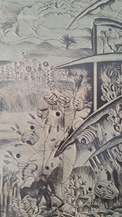Irena Kačenauskaitė „vasara“ (litografija) 1977m. - nuotraukos Nr. 3