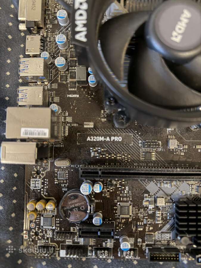 Msi A320m-a-pro motininė su ryzen 3 1200 cpu - nuotraukos Nr. 3