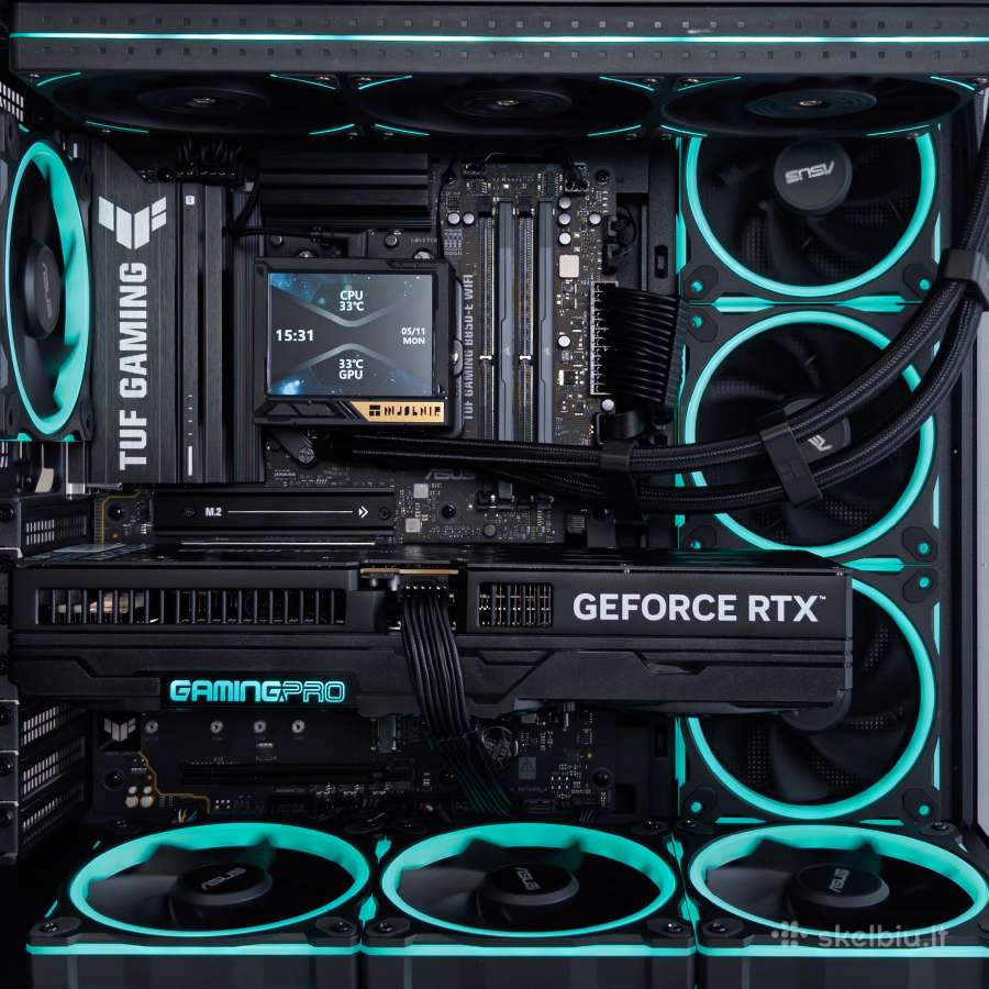 Ryzen 7 9800x3d B850 WiFi 64gb 2tb Rtx 5080 16gb - nuotraukos Nr. 2