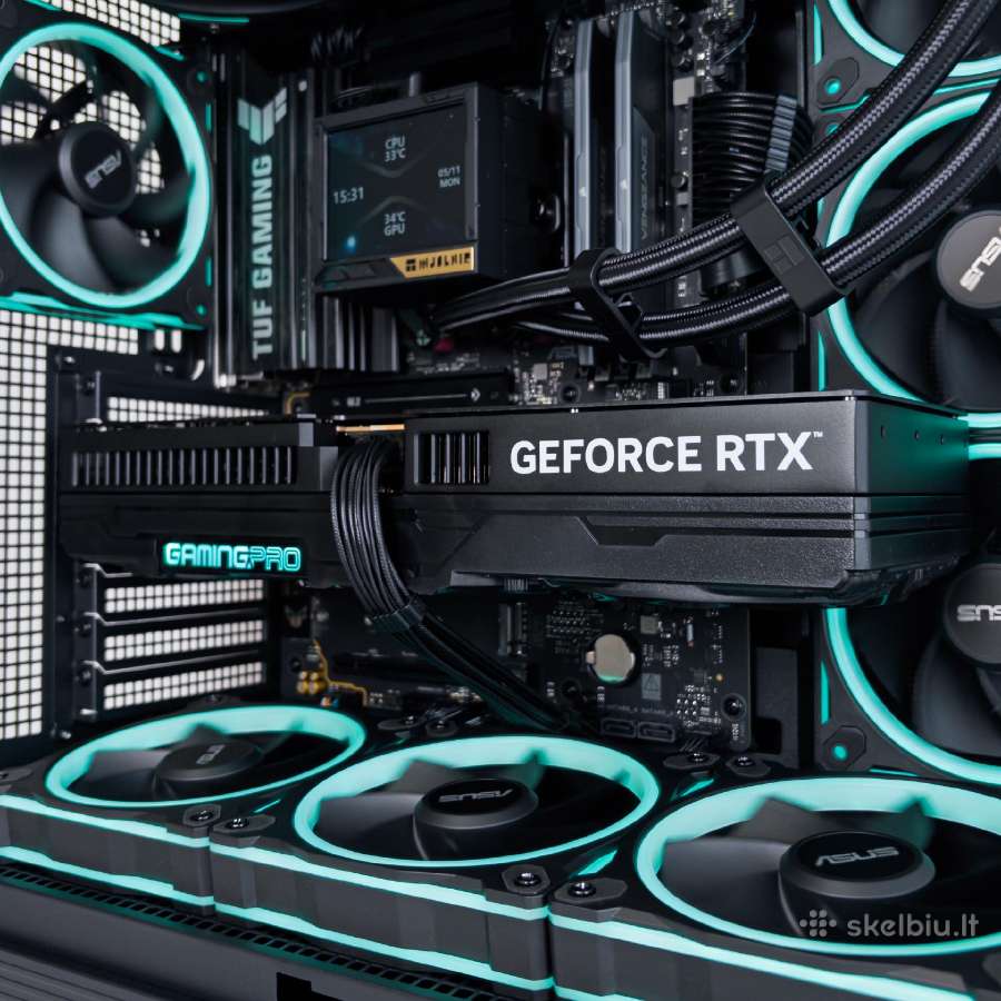 Ryzen 7 9800x3d B850 WiFi 64gb 2tb Rtx 5080 16gb - nuotraukos Nr. 4