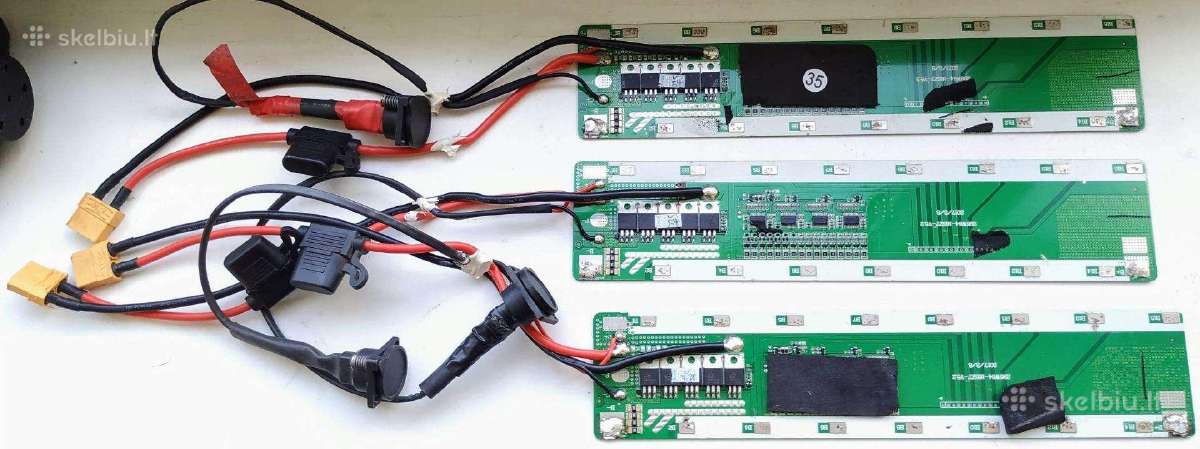 Balansuojantis Li-ion Bms 16s 60v 30a išluptas