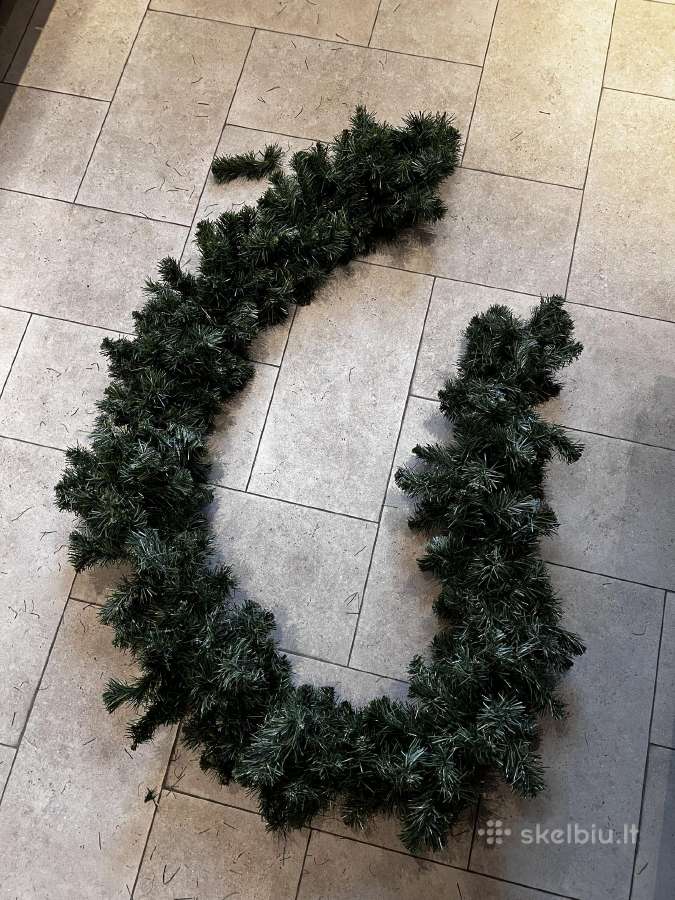 Dirbtinės eglės šakų girlianda 10 m - nuotraukos Nr. 3