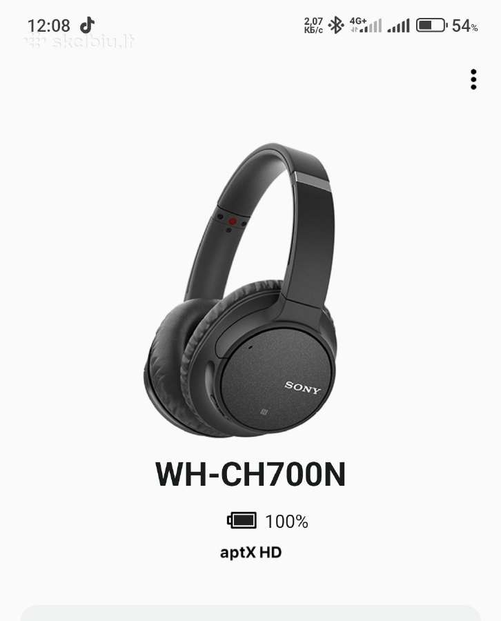 Sony Wh-ch700n - nuotraukos Nr. 7