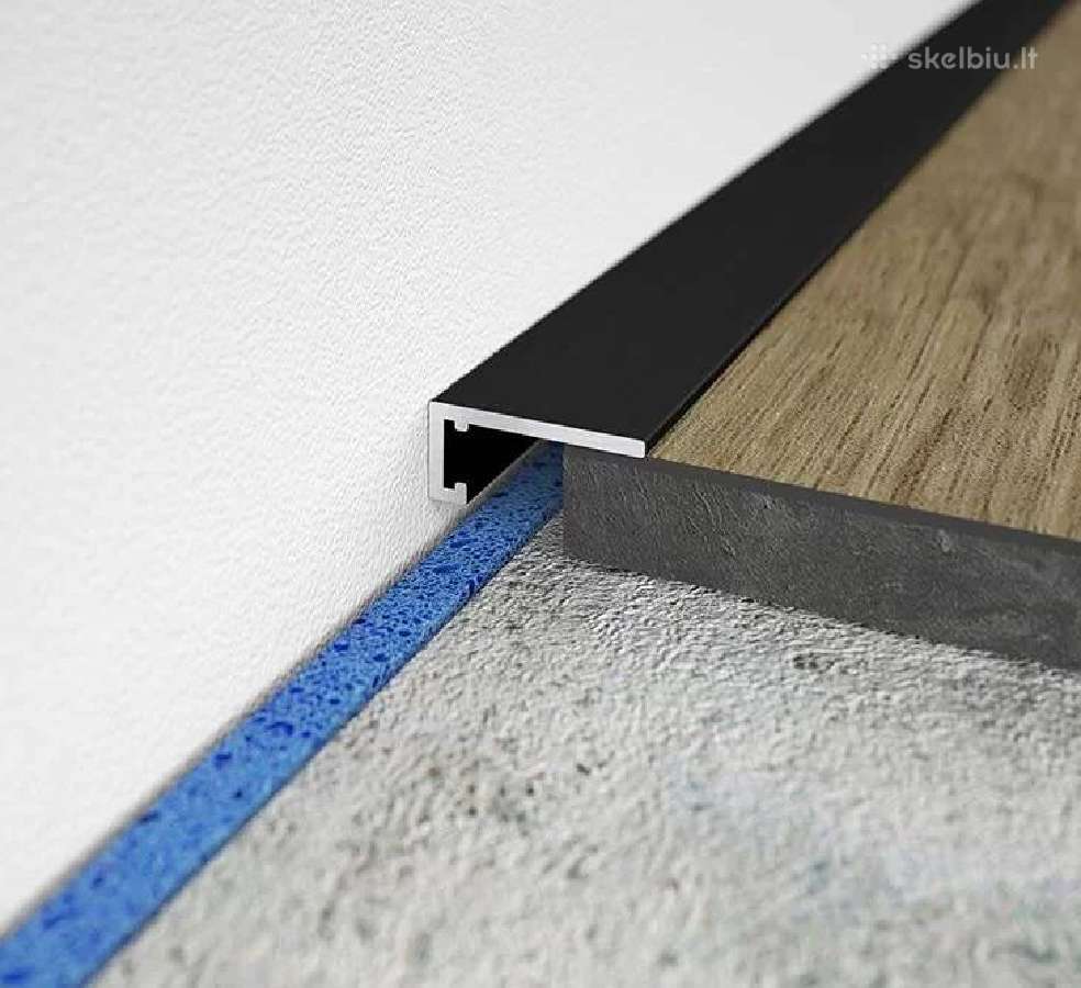 Aliuminės Minileiste grindjuostės 16x5 mm.