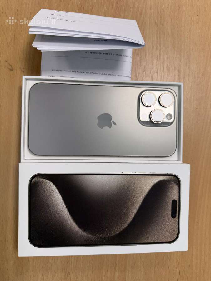 iPhone 15 pro max Titan 256gb - nuotraukos Nr. 3
