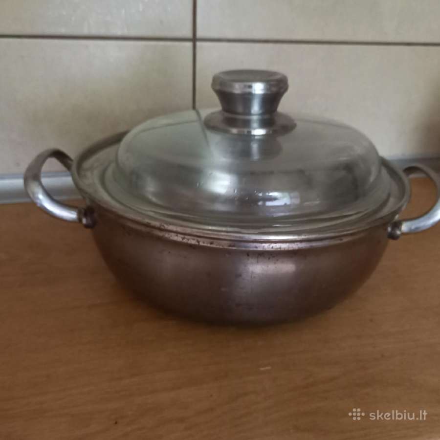 Dvigubas nerūdijančio metalo puodas ( 1.5litro)