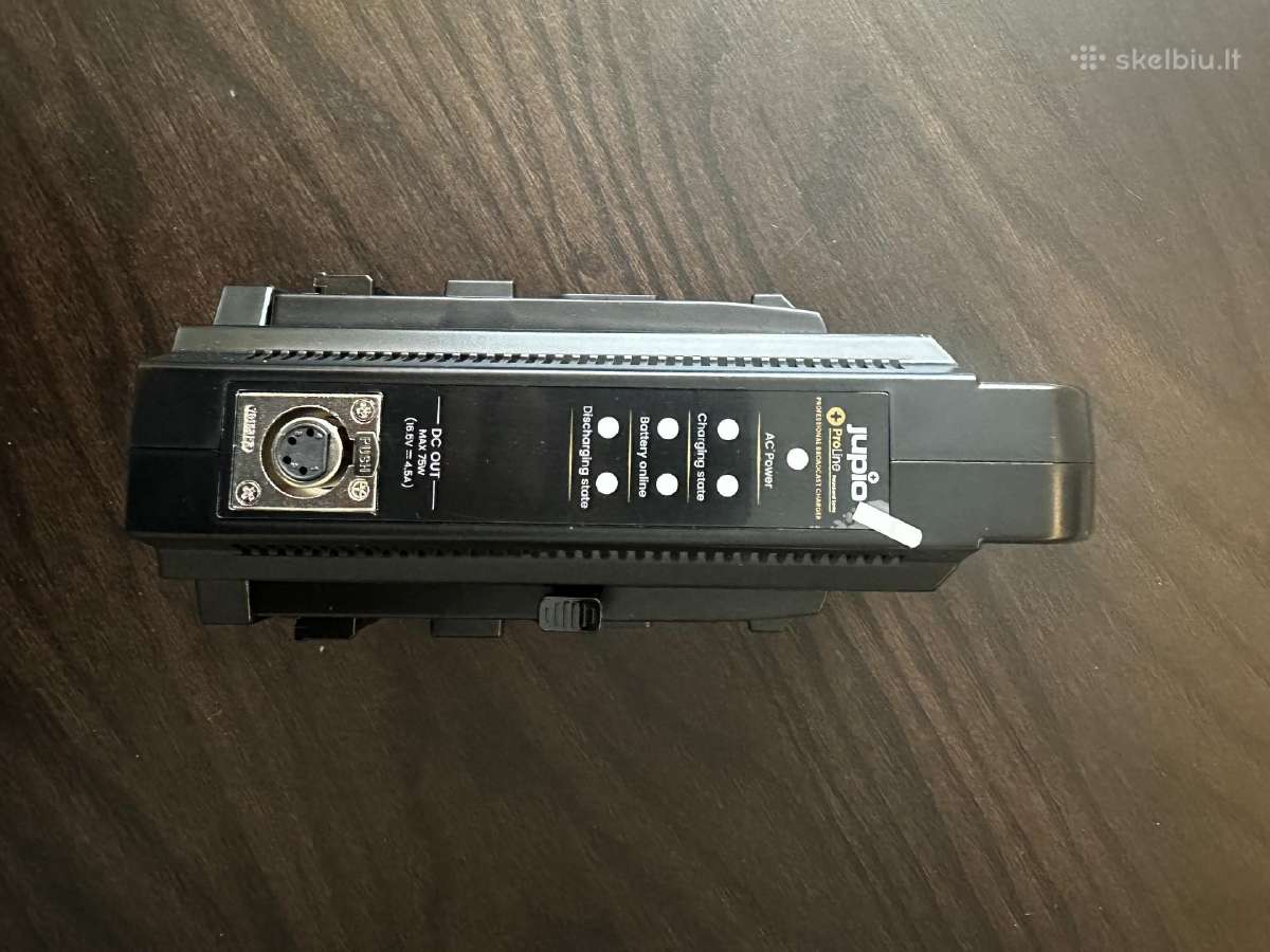 Jupio V-mount baterija 190wh (14.4v) + kroviklis - nuotraukos Nr. 5