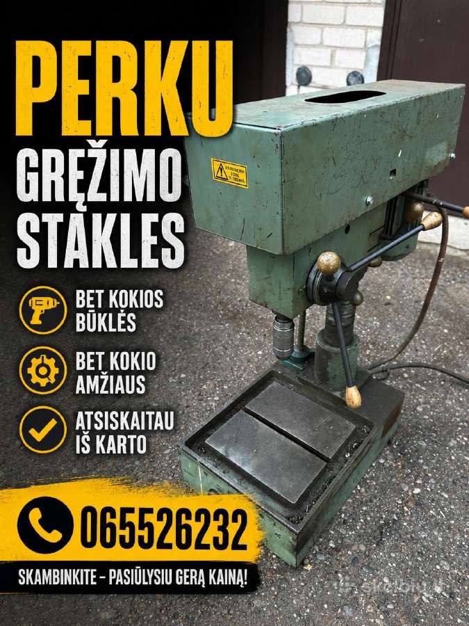 Perku gręžimo stakles