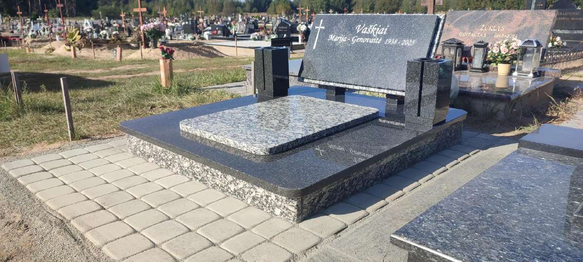 Paminklai, granito plokštės,akmens apdailos darbai - nuotraukos Nr. 26
