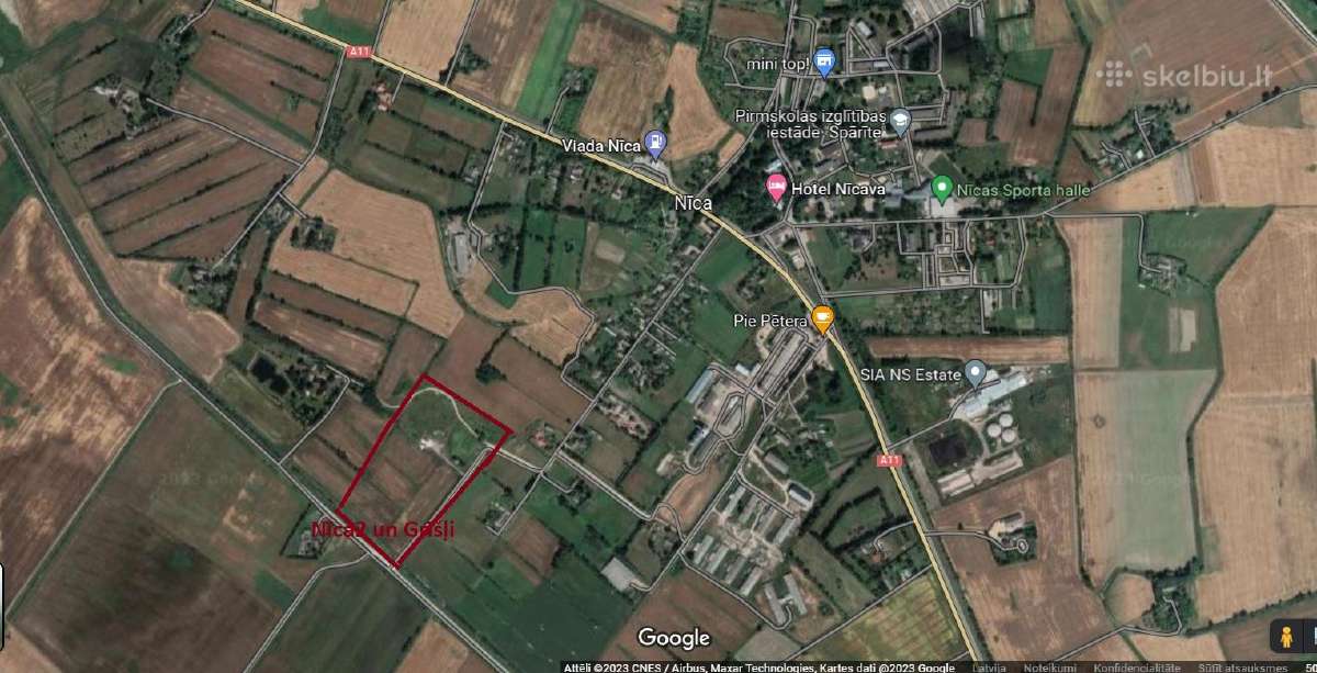 Žemės sklypas gyvenvietės statybai Nīcoje, Latvija