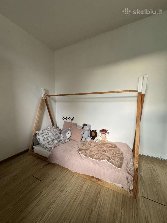 Montessori medinė lova viengulė