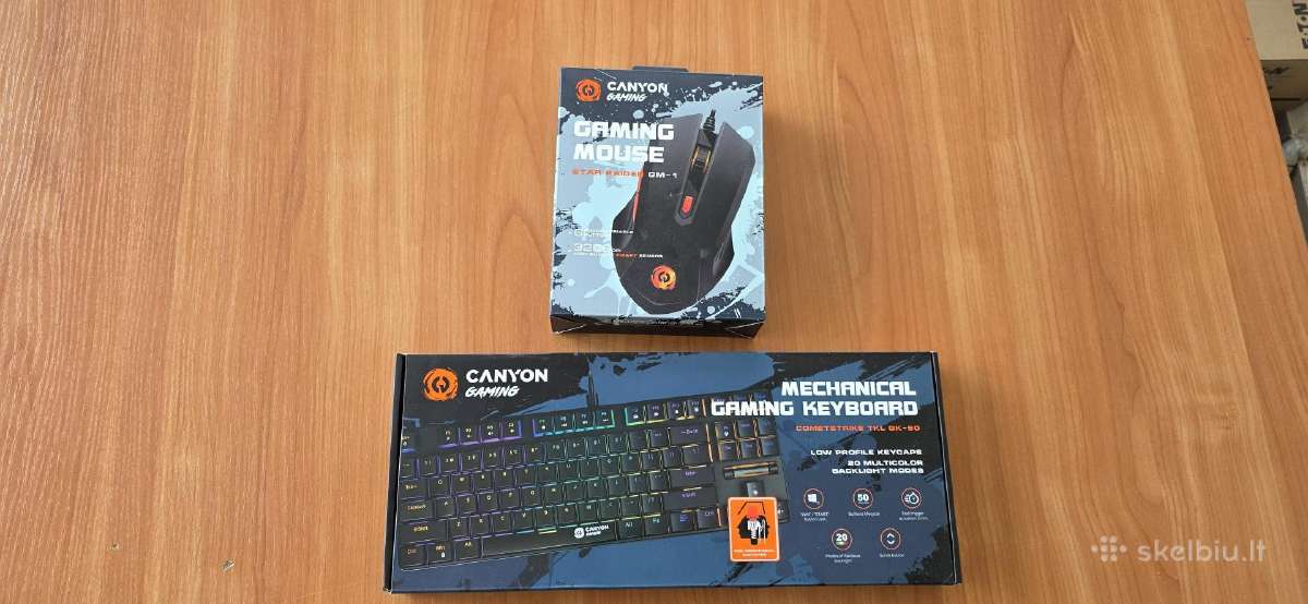 Canyon mechaninė klaviatūra Tkl Gk-50 su pele komp