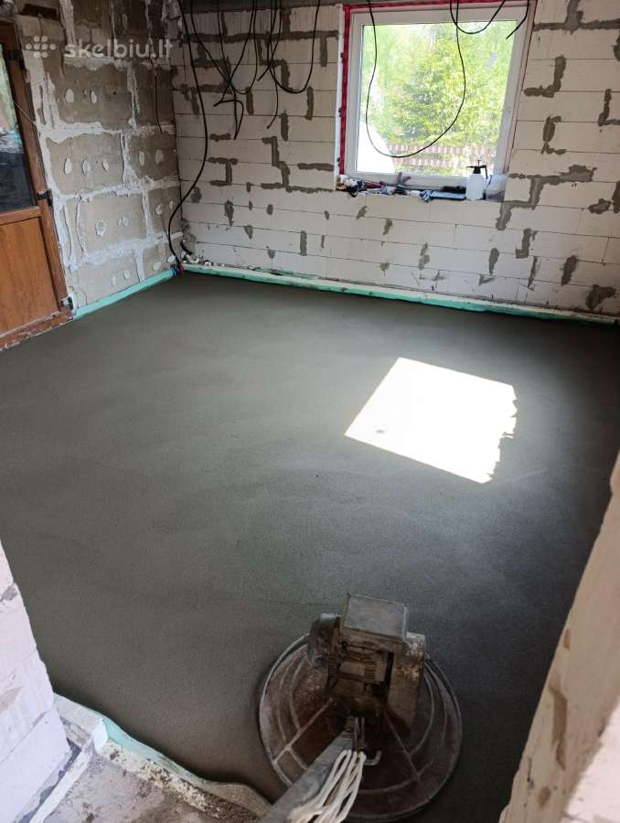 Mažų Plotų Patalpų Grindų Betonavimas - nuotraukos Nr. 17
