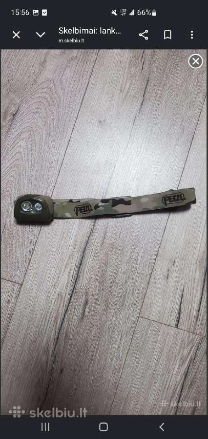 Petzl zibintuvelis naudotas