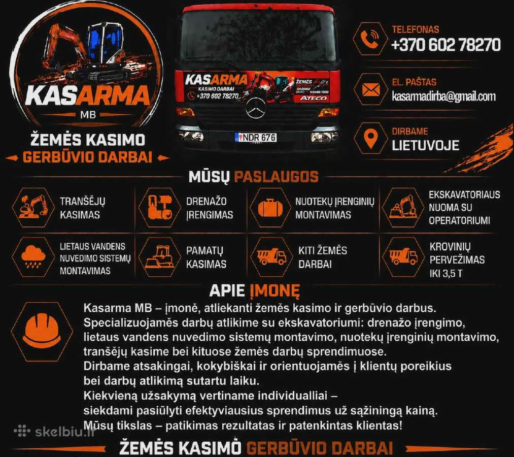 Žemės kasimo darbai