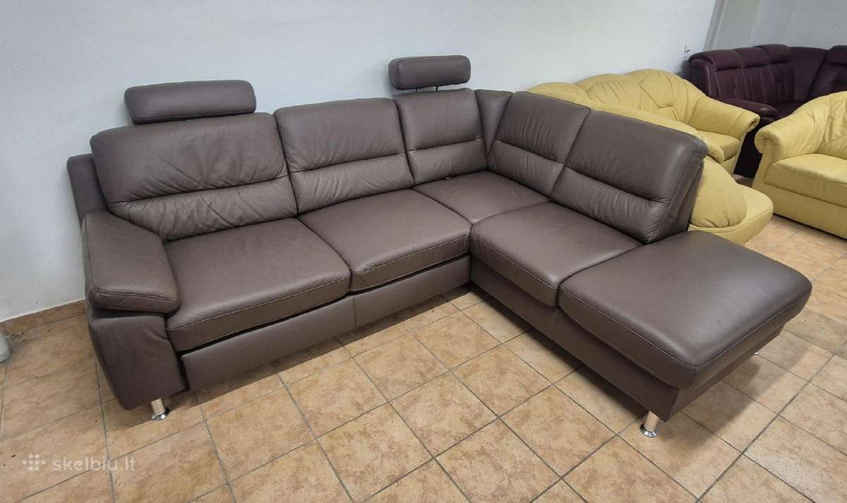 Vokiškas odinis miegamas kampas