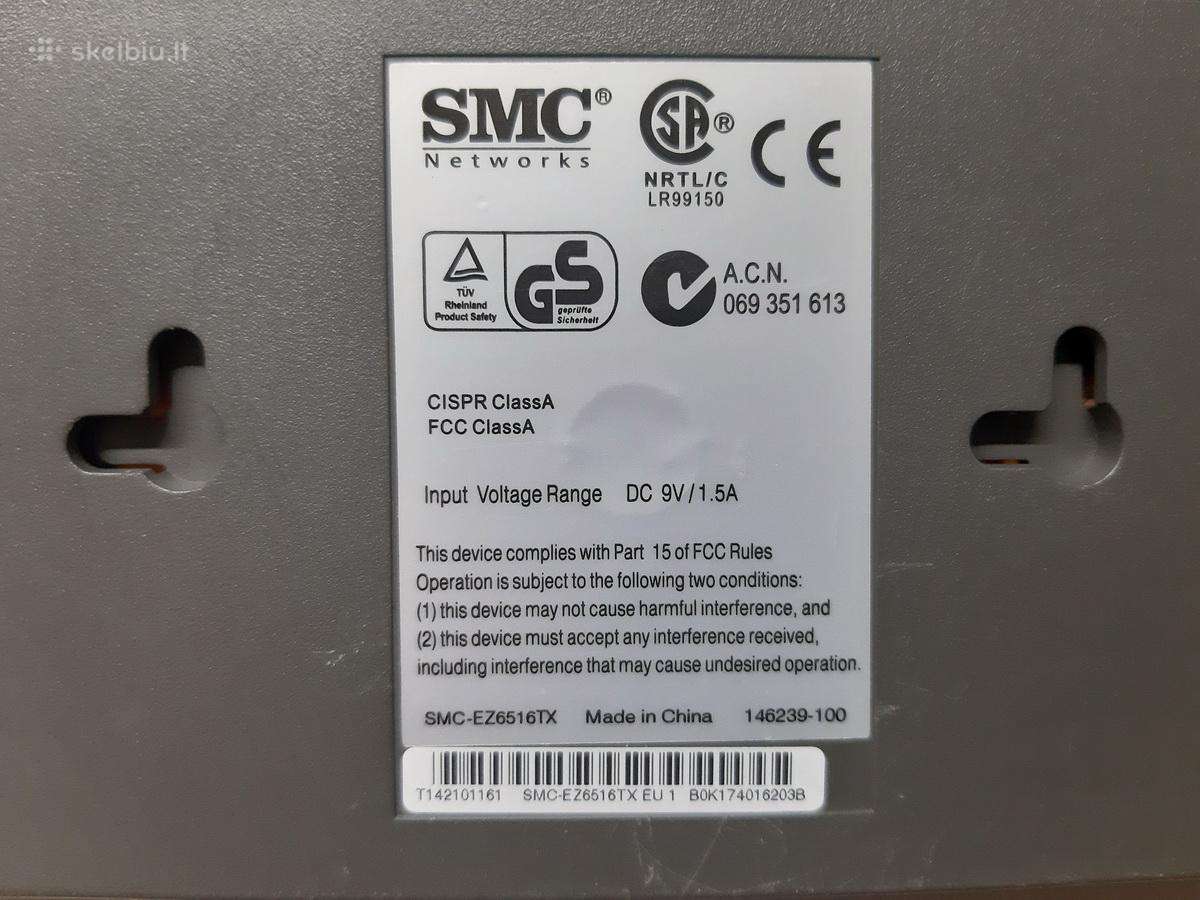 Komutatorius Smc Ez6516tx - nuotraukos Nr. 4