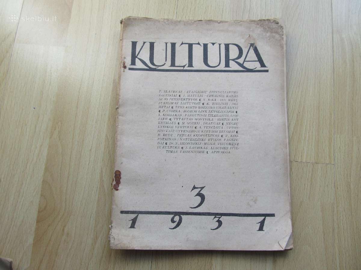 Kultūra , 1931 /3